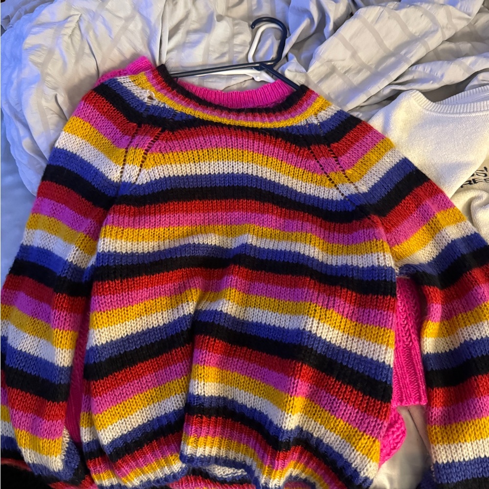 Colorful Striped Women's Sweater